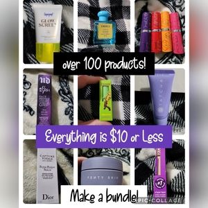 Sephora Makeup Bundle, each item is $10. Build a bundle. Makeup & Skincare